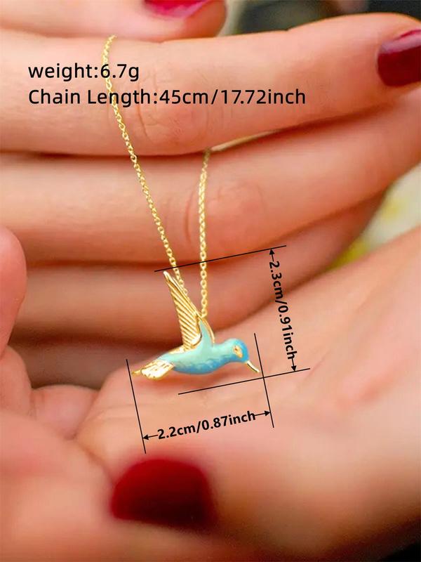 Cute Bird Design Pendant Necklace For Women For Gift, Stainless Steel Jewelry, Daily Clothing Decoration