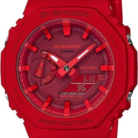 Casio G-shock Carbon Core Guard Ga-2100-4A Red Watch