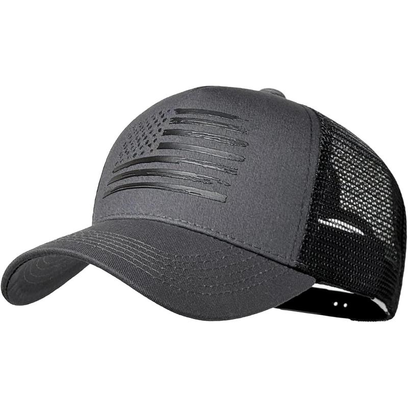 Flag Trucker Hats,  hat for Men and Women - Adjustale Baseball Cap, Outdoor Mesh Snap  - for Daily Use