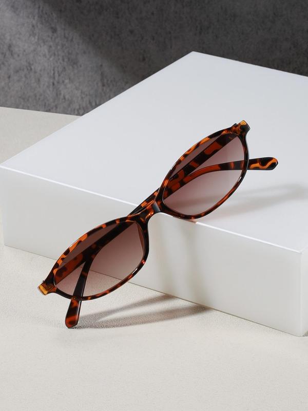 Vintage Cat Eye Frame Sunglasses, Trendy Casual Full Rim Sunglasses for Everyday Use, Fashion Accessories for Outdoor Activities