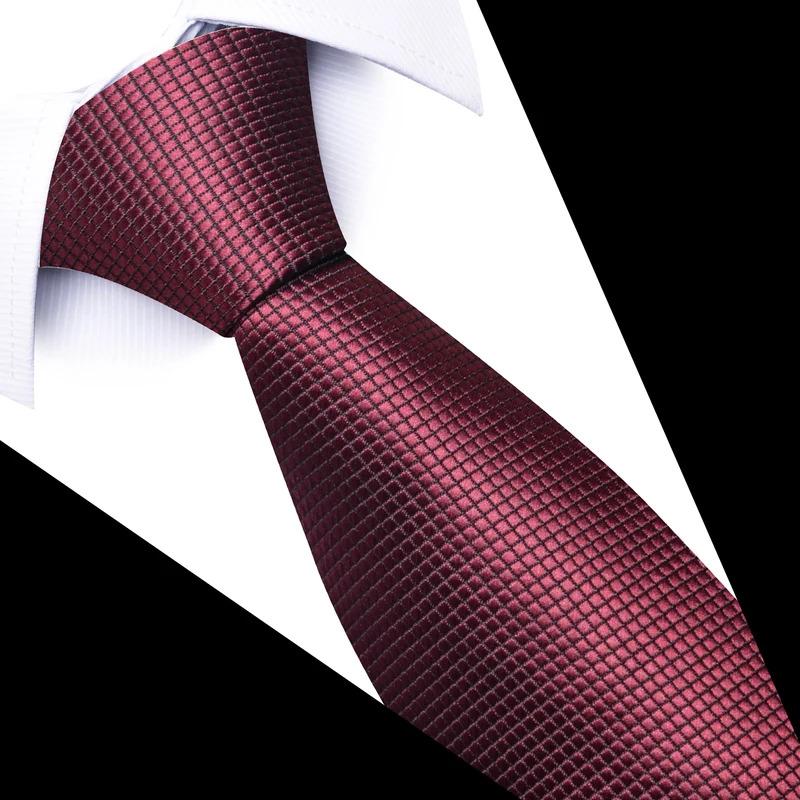 Wholesale Brand Fashion 8 cm Tie Solid Red Suit Accessories Men Fit Business Tie Men Necktie Cravat Suit Wedding