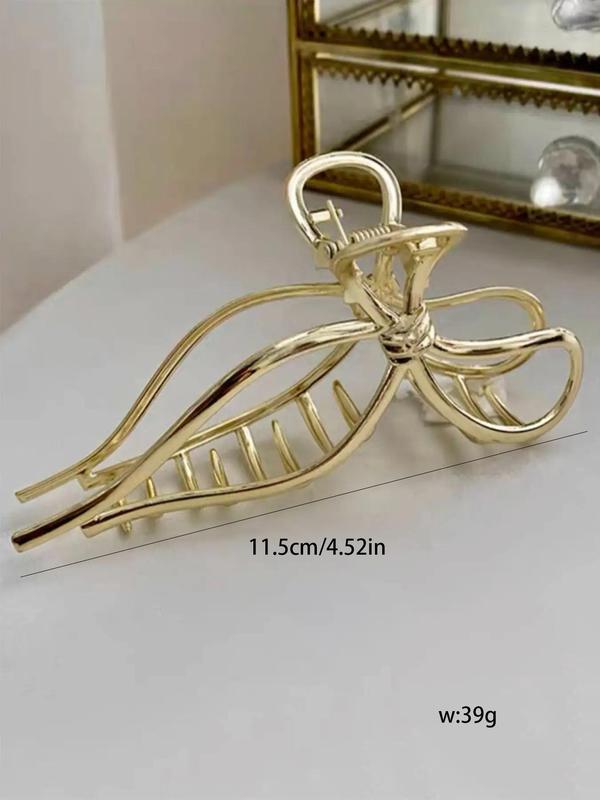 Elegant Bow Design Hair Claw For Women, Fashion All-match Hair Accessories, Casual Style Jewelry For Women & Girls