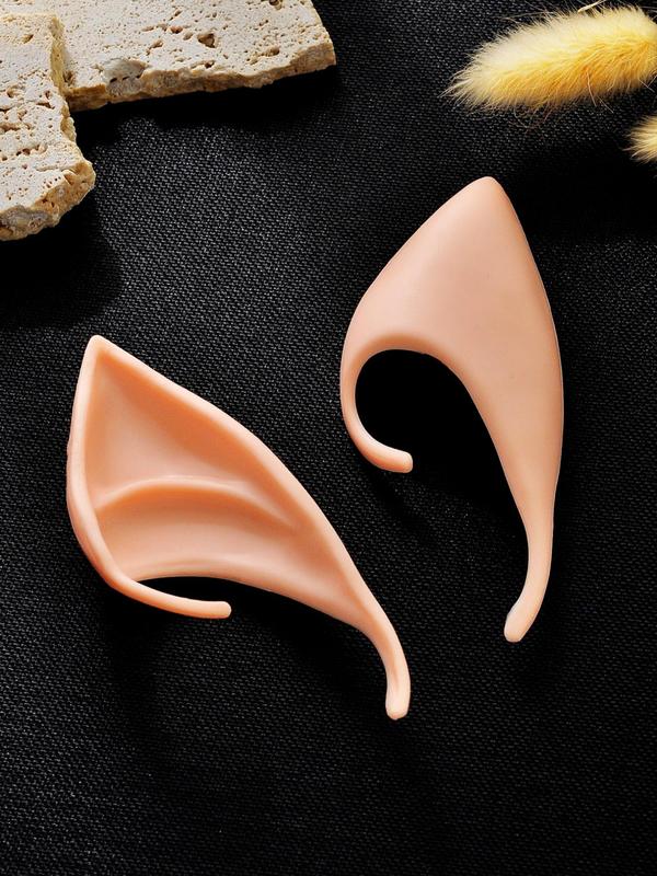 1 Pair Fashionable Elf Ear Wrap, Cute Ear Design for Women for Daily Decoration, Fashion Accessories for Party, Fashionable Exaggerated Short Elf Ear Shaped Plastic Earrings for Festivals