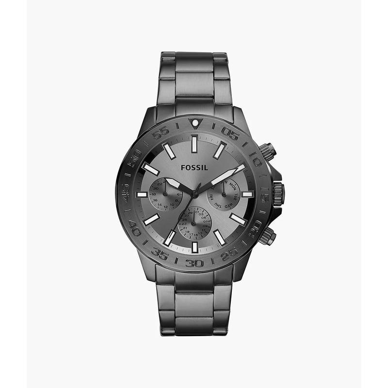 Fossil Men's Bannon Multifunction, Smoke-Tone Stainless Steel Watch