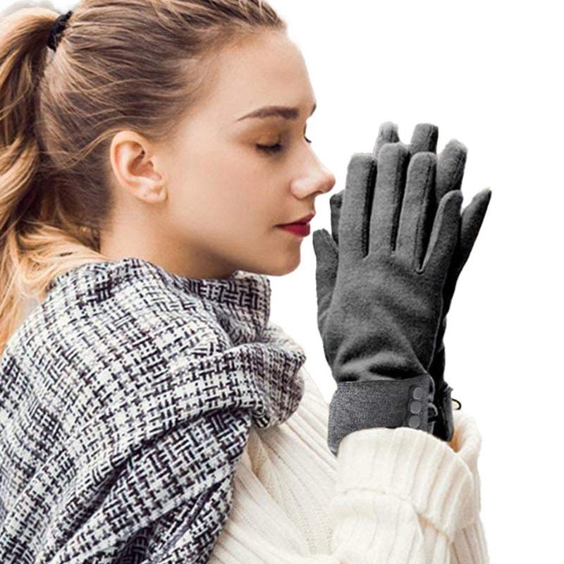 Winter Warm Thick Soft Windproof Touch Screen Fleece Gloves