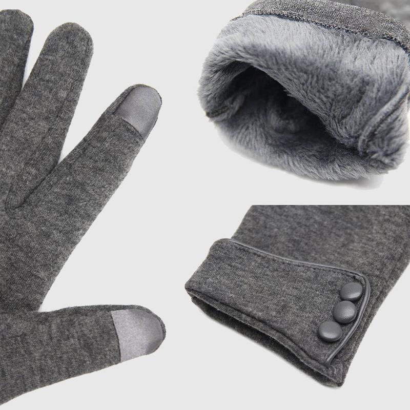 Winter Warm Thick Soft Windproof Touch Screen Fleece Gloves