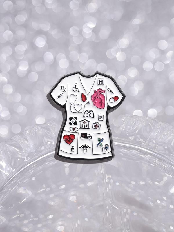 Doctor Nurse Design Brooch, Cute Clothes Accessories for Women & Men, Enamel Pin Suitable for Backpacks, Jeans, Scarves, Hats Decoration