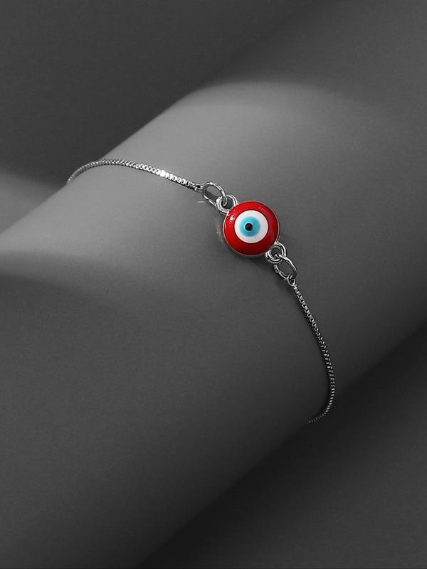 Creative Adjustable Eye Design Lin Bracelet, Temperament Casual All-match Jewelry for Girls Gift, Female Classic Fashion Accessories for Daily Wear