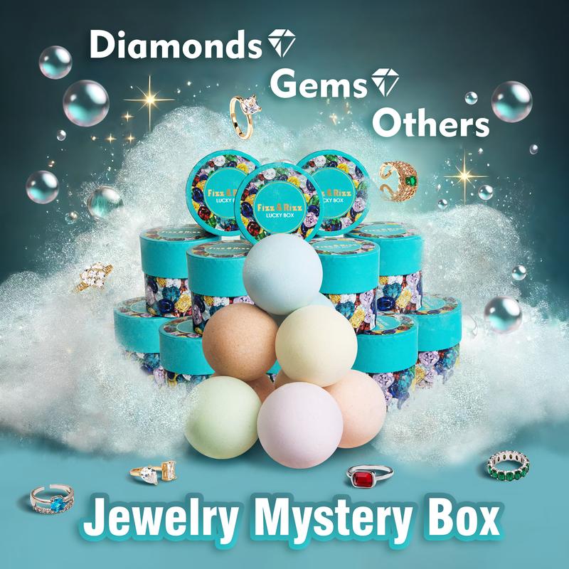 Fizz & Rizz Mystery Box of Ring - Fashion Jewelry Mystery Box - Secret Jewelry - Bubble Bomb - Surprise Gift