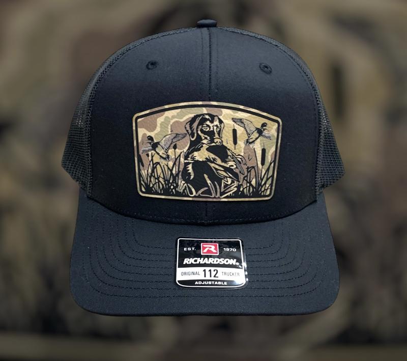 Duck Dog Duck Camo Hat Richardson 112 or Yupoong 6606