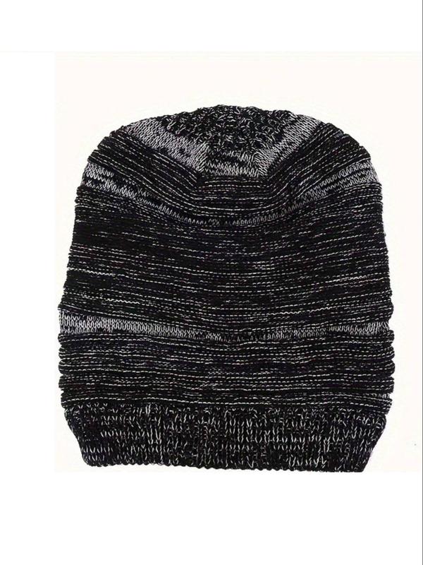 Soft Knit Hat, Casual Soft Warm Beanie Hat for Fall & Winter, Fashion Accessories for Women & Men for Outdoor Activities