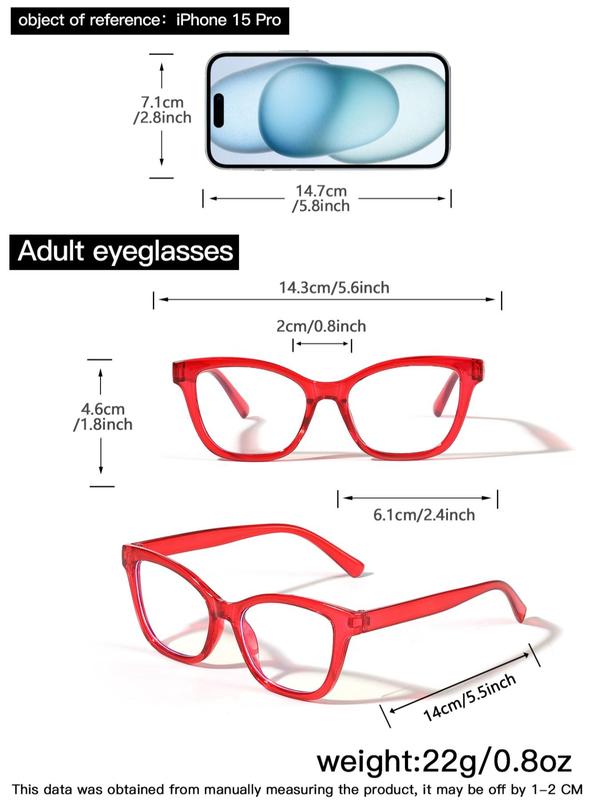 Unisex Fashionable Trendy Mixed Frame Eyeglasses, 2024 New Style Casual Versatile Glasses for Everyday Use, Fashion Accessories for Outdoor Activities