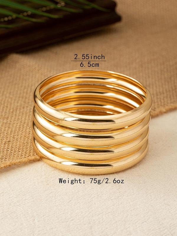 ,Women's Elegant Minimalist Bangle Set, Exquisite Trendy Bangle Bracelet, Chic All-match Vintage Jewelry As Gift for Girlfriend, Fall Outfits, Fall Freshness