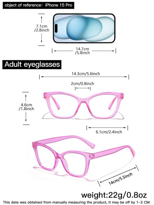 Unisex Fashionable Trendy Mixed Frame Eyeglasses, 2024 New Style Casual Versatile Glasses for Everyday Use, Fashion Accessories for Outdoor Activities