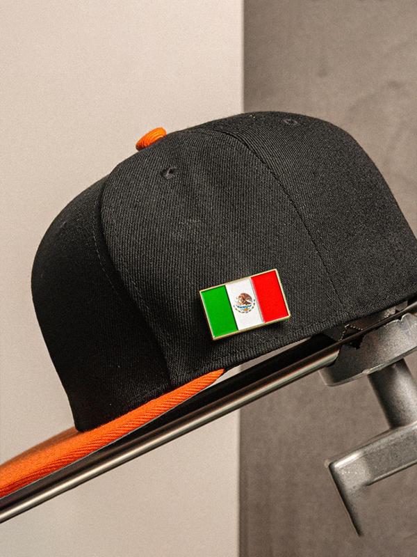 Mexico Flag Design Brooch, Fashionable Hat Pin for Women & Men, Vintage Hat Decoration for Daily Wear, Trendy All-match & Exquisite Hat Accessories for Birthday Gift