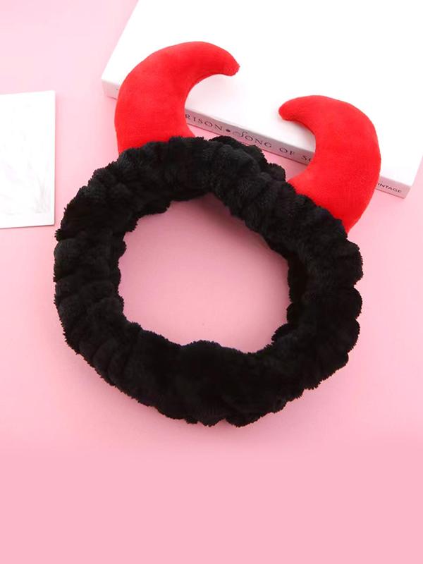 Punk Style Headband & Wristband, Waterproof Ruched Design Hair Band for Shower, Washing Face, Spa, Makeup, Cosplay Party Accessories, 2024 Fall New Fashion Accessories,  Hairstyle Ideas