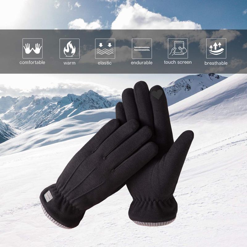 Women's Winter Gloves Soft Fleece Lined Touchscreen Texting Gloves, Warm, Windproof & Stylish Gloves for Driving, Outdoor Activities in Cold Weather