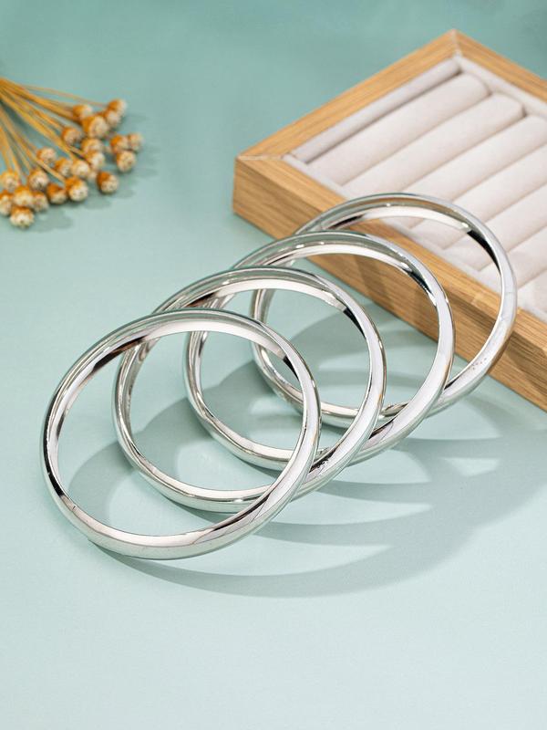 ,Women's Elegant Minimalist Bangle Set, Exquisite Trendy Bangle Bracelet, Chic All-match Vintage Jewelry As Gift for Girlfriend, Fall Outfits, Fall Freshness