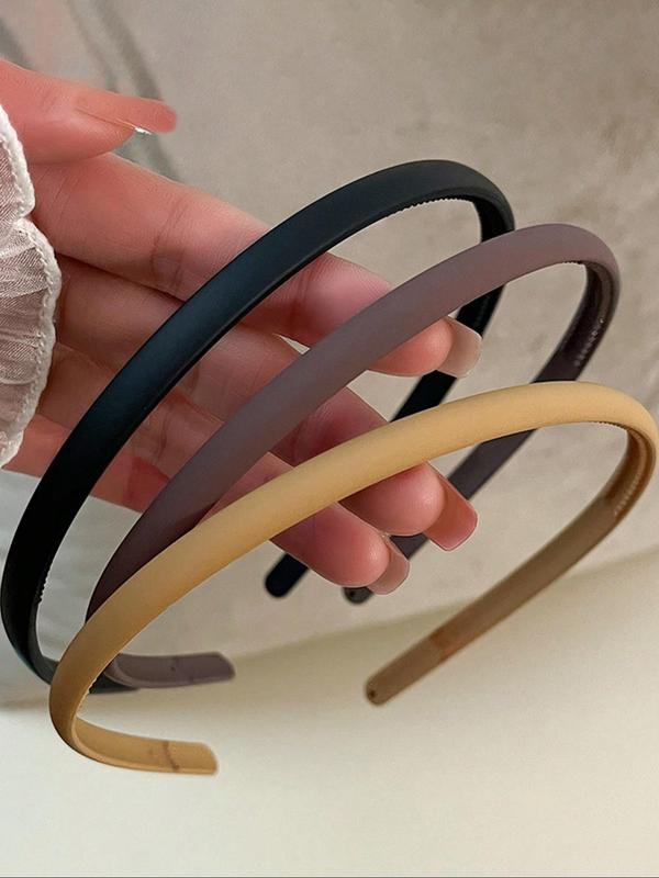 Solid Color Matte Hair Hoop, Minimalist Style Hair Accessories for Women & Girls, Fashion Hair Accessories for Daily Wear, Casual Parties, Commute, Vacation