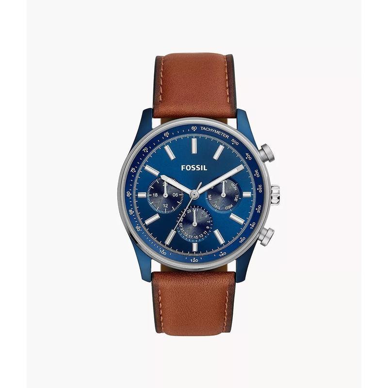 Fossil Men's Sullivan Multifunction, Blue-Tone Stainless Steel Watch