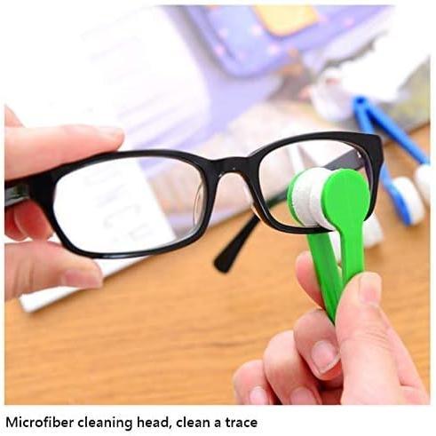 5-Piece Portable Eyeglass Cleaner Set, Mini Microfiber Brush for Sunglasses and Glasses, Magnetic Lens Cleaning Tool, Random Color