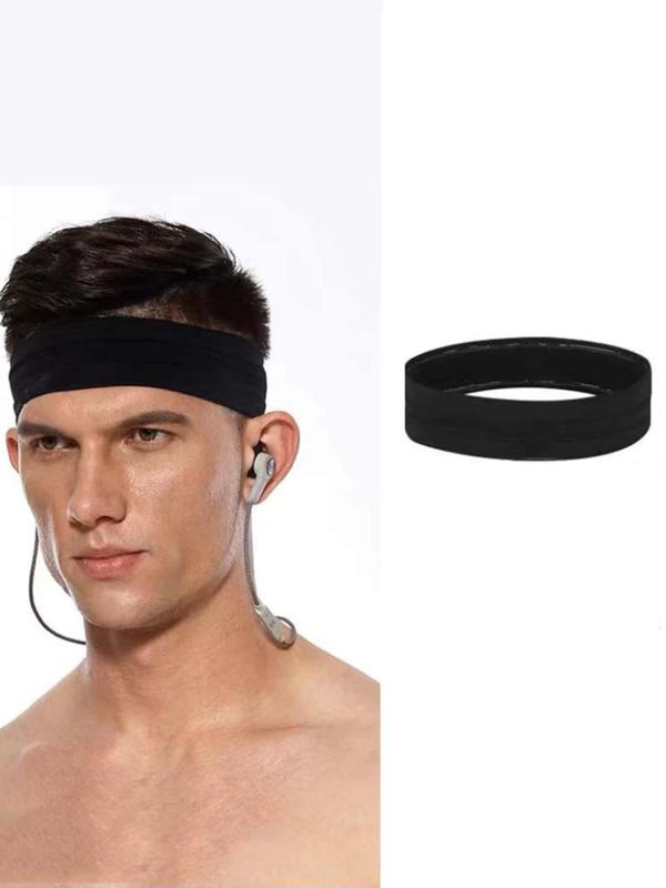 Sweatband, Sports Hair Band, Sweat Absorbing Hair Band for Men and Women, Breathable Basketball Fitness Yoga Volleyball Cycling Hair Band