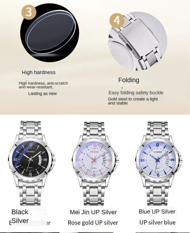 2024 New Quality Watch Men's Automatic Movement Watch Waterproof Large Dial Quartz Watch Mechanical Watch Men's 2024 Business FashionRound Dial Analog Quartz Watchfor Men. Pu Leather Strap WatchPerfect Gifts for Bf Dad. BrotherBack To School, with Box