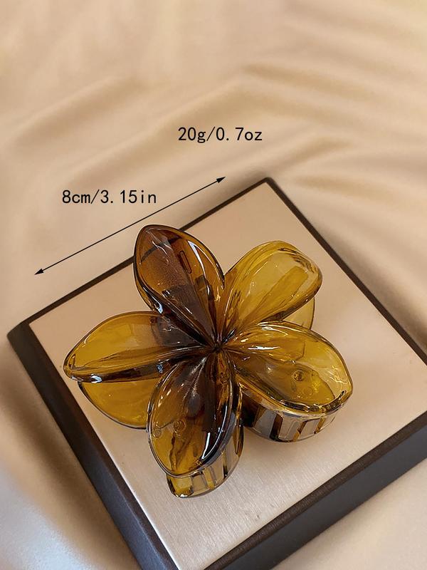 Vintage Flower Design Hair Claws, Elegant Hair Accessories for Women & Girls, Minimalist Headwear Suitable for Thick Hair