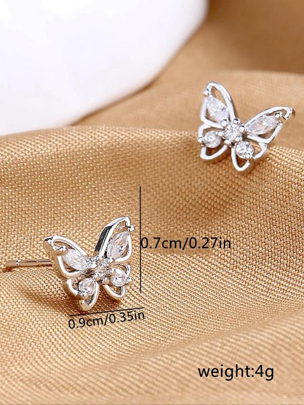 Women's 1 Pair Fashionable Butterfly Decor Stud Earrings