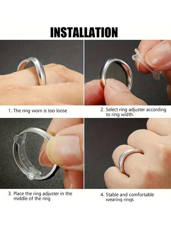 Plastic Ring Size Adjuster Pad, Invisible Ring Sizer Reducer for Loose Rings, Comfortable & Secure Ring Fitting Accessory