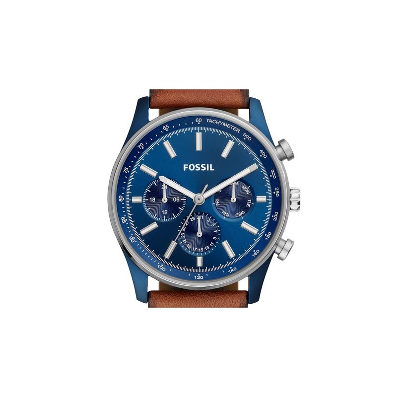 Fossil Men's Sullivan Multifunction, Blue-Tone Stainless Steel Watch