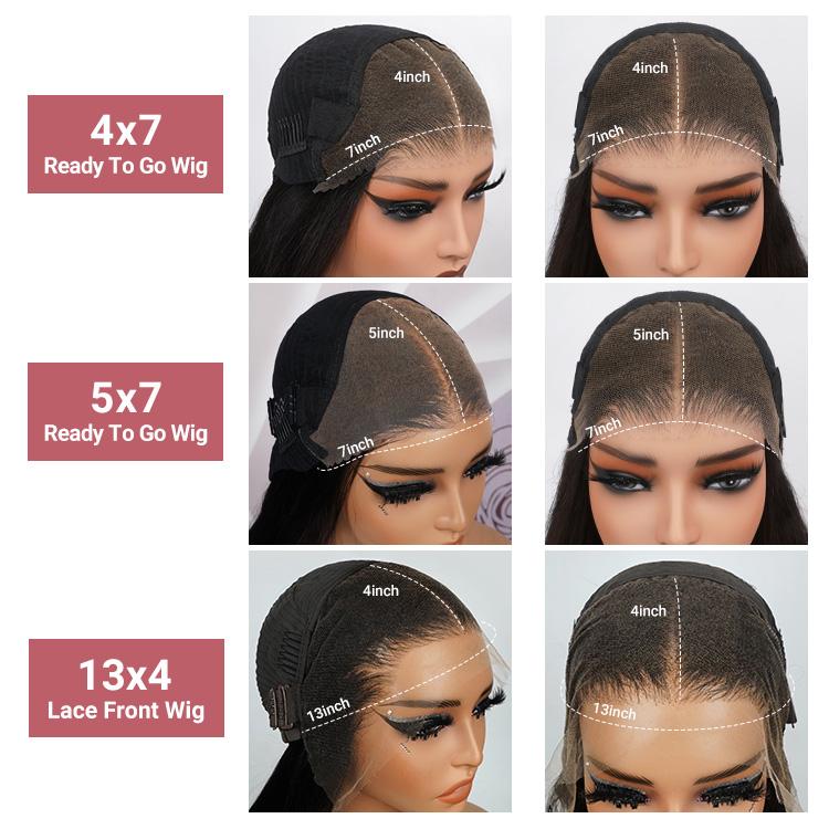 West Kiss Ready Go Glueless Wig Deep Wave 7x4 Closure Wig Human Hair Pre Cut Lace 7x5 Closure Wig Pre Bleached PrePlucked 13x4 Lace Front Wig Beginner Friendly