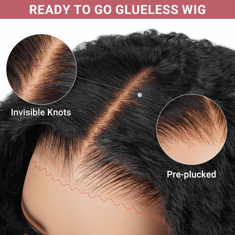 West Kiss Ready Go Glueless Wig Deep Wave 7x4 Closure Wig Human Hair Pre Cut Lace 7x5 Closure Wig Pre Bleached PrePlucked 13x4 Lace Front Wig Beginner Friendly