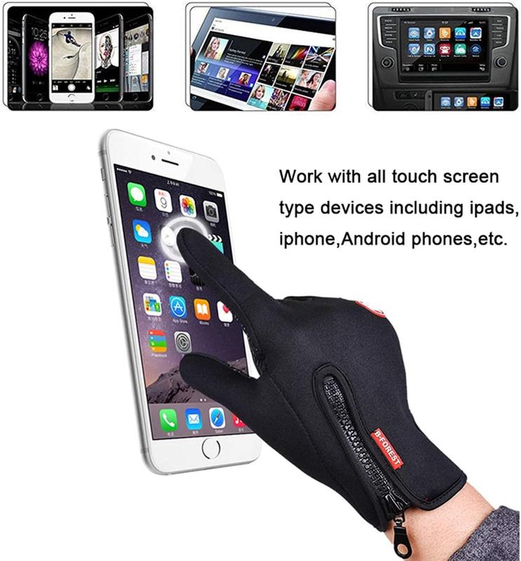 Winter Warm Gloves for Men and Women, with Windproof and  Features,  Touch Screen Texting Fingers for Work, Cycling, Driving