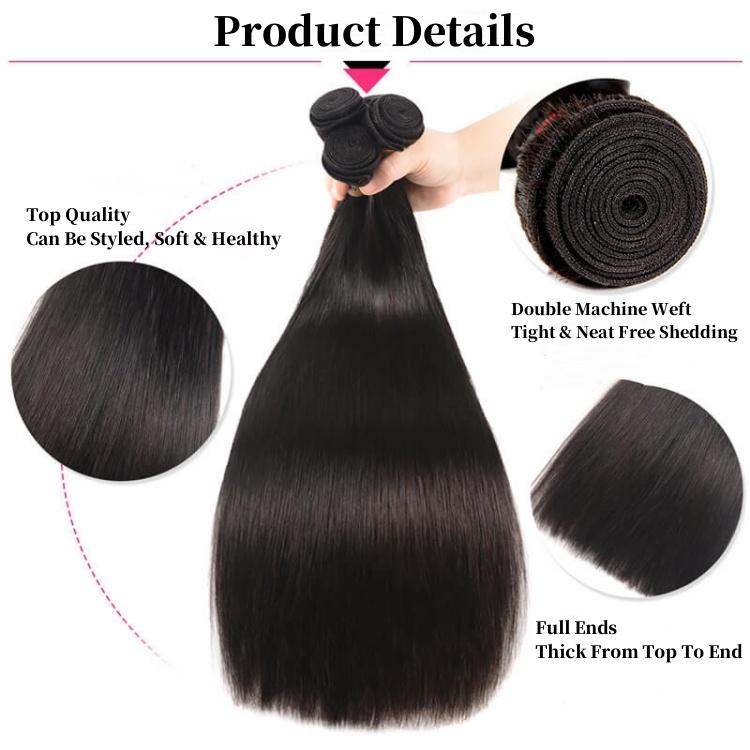 West Kiss Hair Body Wave Human Hair Bundles Brazilian Virgin Hair Straight Hair Bundles