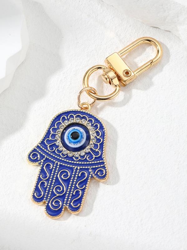 Evil Eye Design Keychain, Fashionable Keychain for Women & Men, Trendy All-match & Exquisite Keychain for Birthday Gift