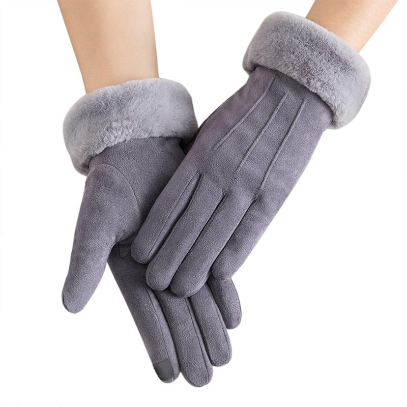 Women's Winter Touch Screen Gloves Thermal Warm Soft Fleece Lined Gloves Elastic Cuff Winter Texting Gloves for Cold Weather