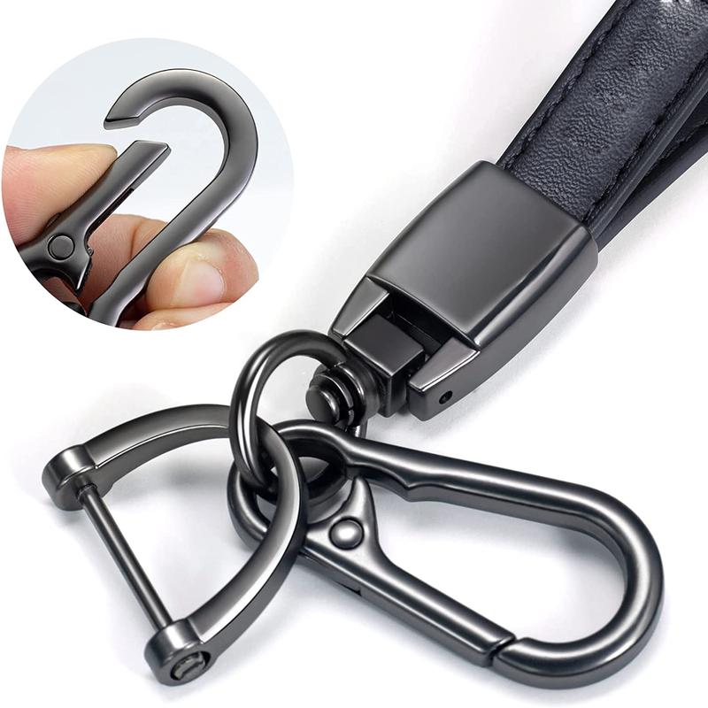 Genuine Leather Car Keychain Compatible with RAM  , Car Key Chains Ring Accessories Family Present for Man and Woman