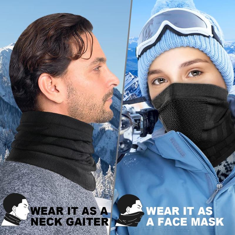 Christmas Winter Warm Face Mask, 2 Counts Windproof Balaclava Bandana, Sports & Outdoor Clothes Accessories for Ski Snowboard