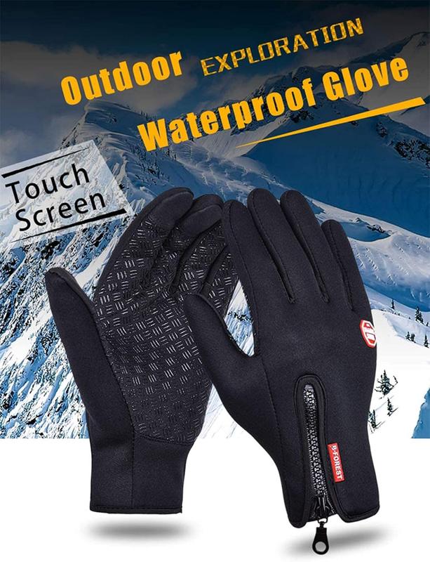 Winter Warm Gloves for Men and Women, with Windproof and  Features,  Touch Screen Texting Fingers for Work, Cycling, Driving