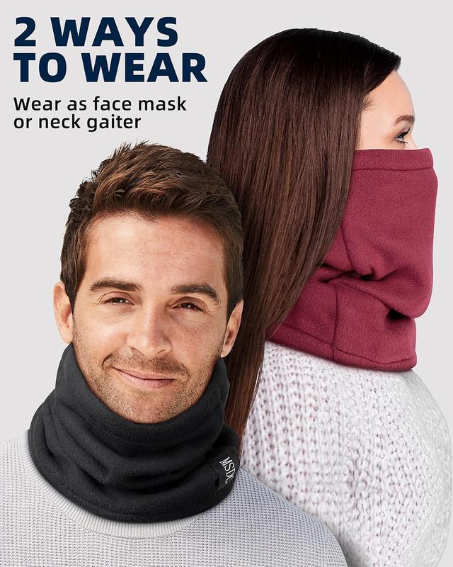 Neck Gaiters for Men 3 Pack,Neck Warmer Scarf Women Face Mask Covering for Cold Weather