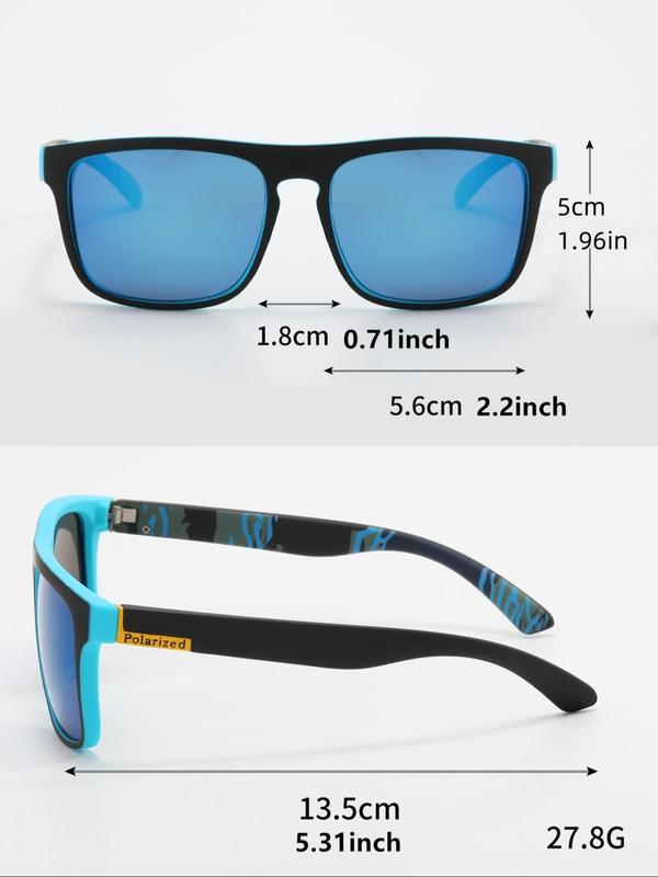 Unisex Simple Style Plain Color Sunglasses (1 Pair), Trendy Casual Square Frame Sunglasses for Everyday Use, Fashion Accessories for Outdoor Activities