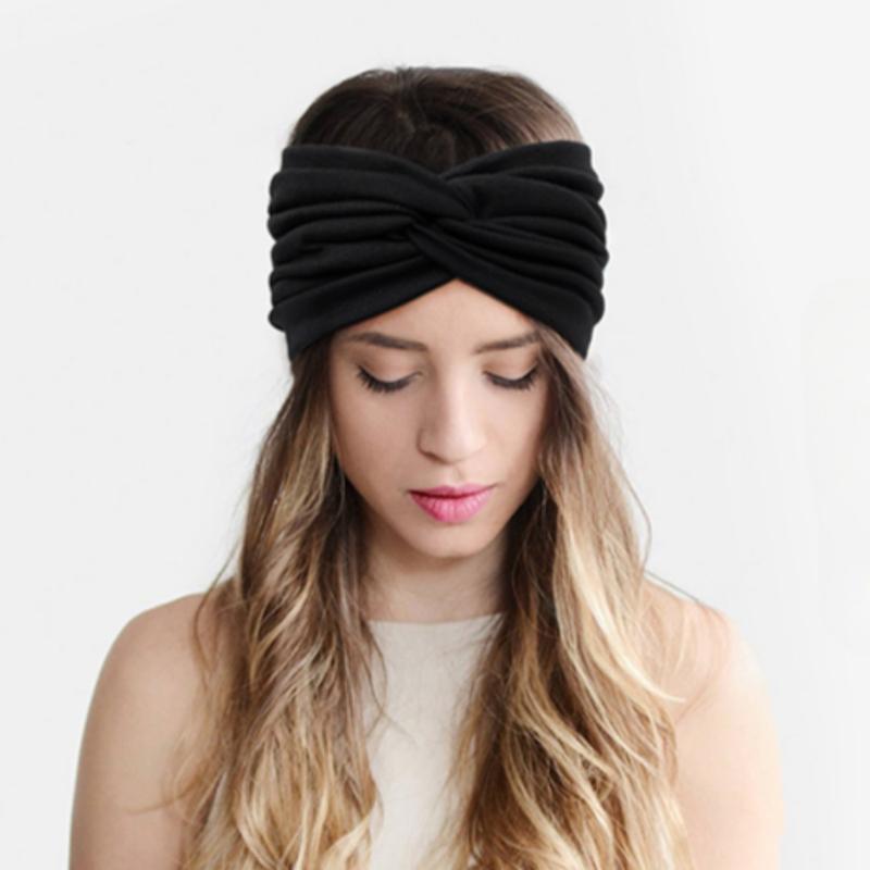 6PCS Women's Wide Headbands, Cross Headband, Twisted Turban Style for Women, Soft Elastic Knotted Boho Headwear, Thick & Comfortable, Perfect for Yoga, Workouts & Everyday Fashion, Birthday Gifts, Party, Christmas Gifts