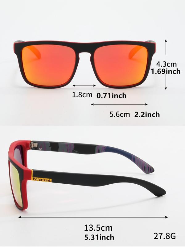 Unisex Simple Style Plain Color Sunglasses (1 Pair), Trendy Casual Square Frame Sunglasses for Everyday Use, Fashion Accessories for Outdoor Activities