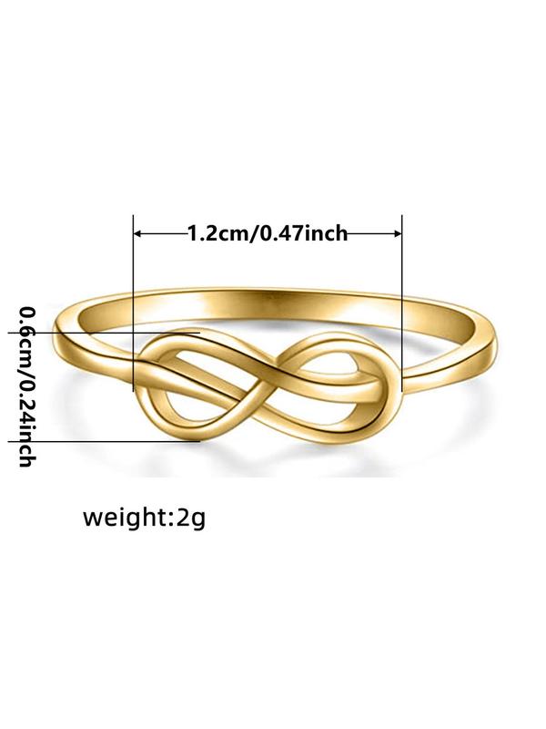 Elegant Hollow Out Design Knotty Ring As Gift for Women,  Copper Matching Jewelry for Party, Daily Clothing Decor for Girl