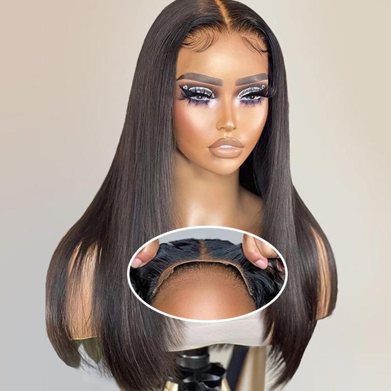 Bling Hair 6x4 Glueless Wigs Straight Ready To Wear Lace Closure Wigs For Human Hair Pre plucked 5x7 Transparent Lace Wig