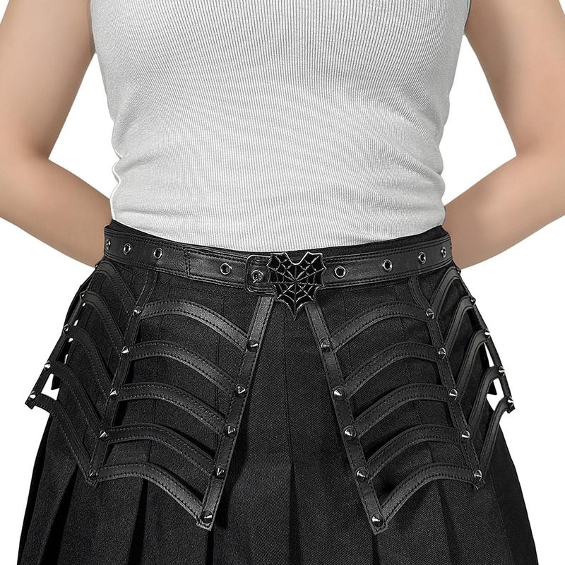 Demonia Spiderweb Cutout Belt