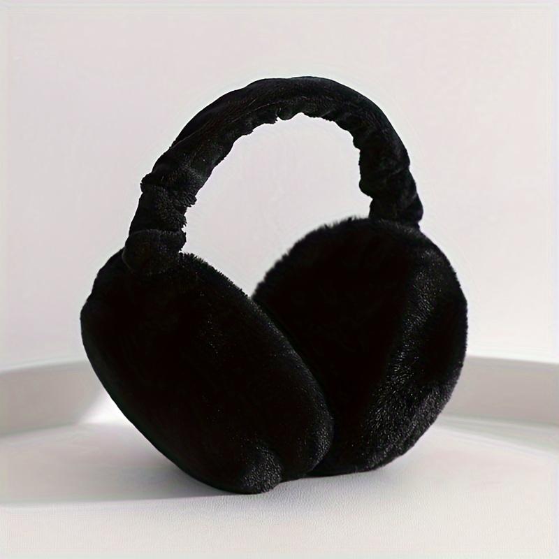 Winter Warm Solid Color Plush Earmuffs Soft Coldproof Foldable Earmuffs Cute Casual Comfortable Ear Warmer For For Women Men Winter Outdoor