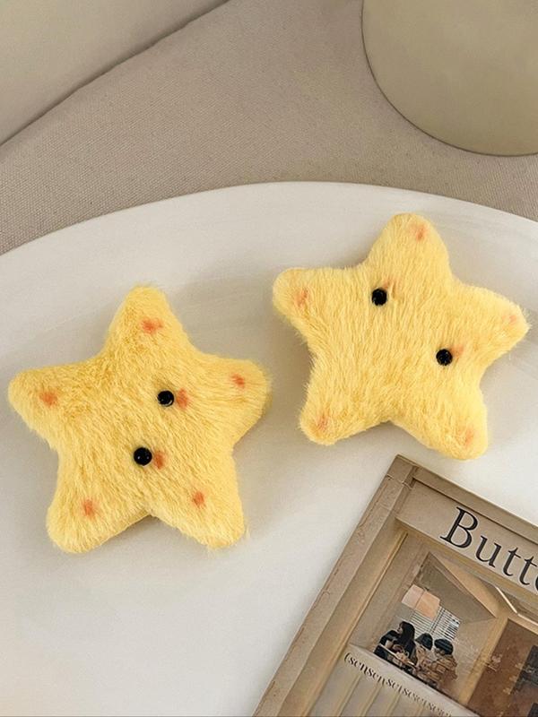 Cute Star Design Hair Clips, Fashionable Hair Accessories for Women & Girls, Minimalist Headwear Suitable for Thick Hair