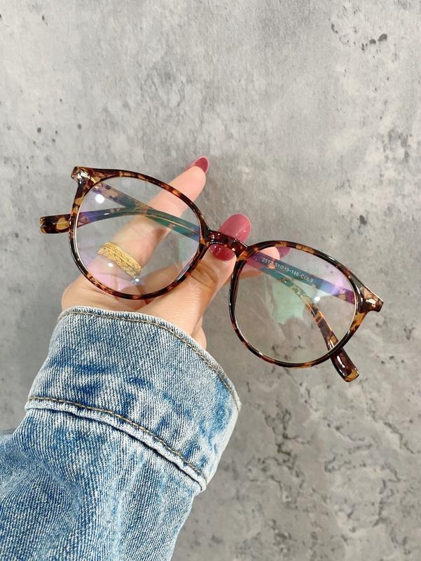 Tortoiseshell Frame Eyeglasses - Clear Glasses Accessories for Daily Wear